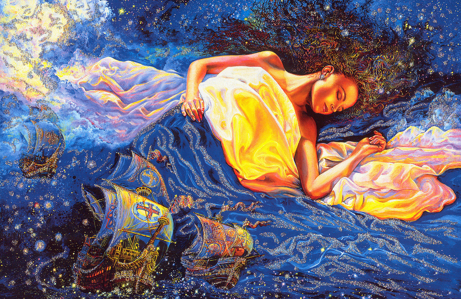 Во сне приснилась земля. Картины Жозефины Уолл Josephine Wall.